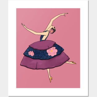 Vintage Ballet Girl Posters and Art